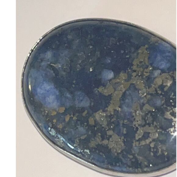 Oval Lapis Lazuli Gemstone Pendant - Picture 5 of 13